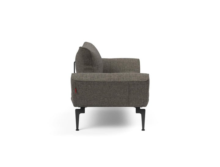The Decorators: Canapea extensibila Zeal Laser Flashtex Dark Grey 70x200 cm