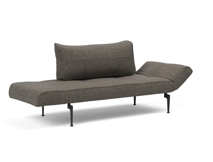 The Decorators: Canapea extensibila Zeal Laser Flashtex Dark Grey 70x200 cm