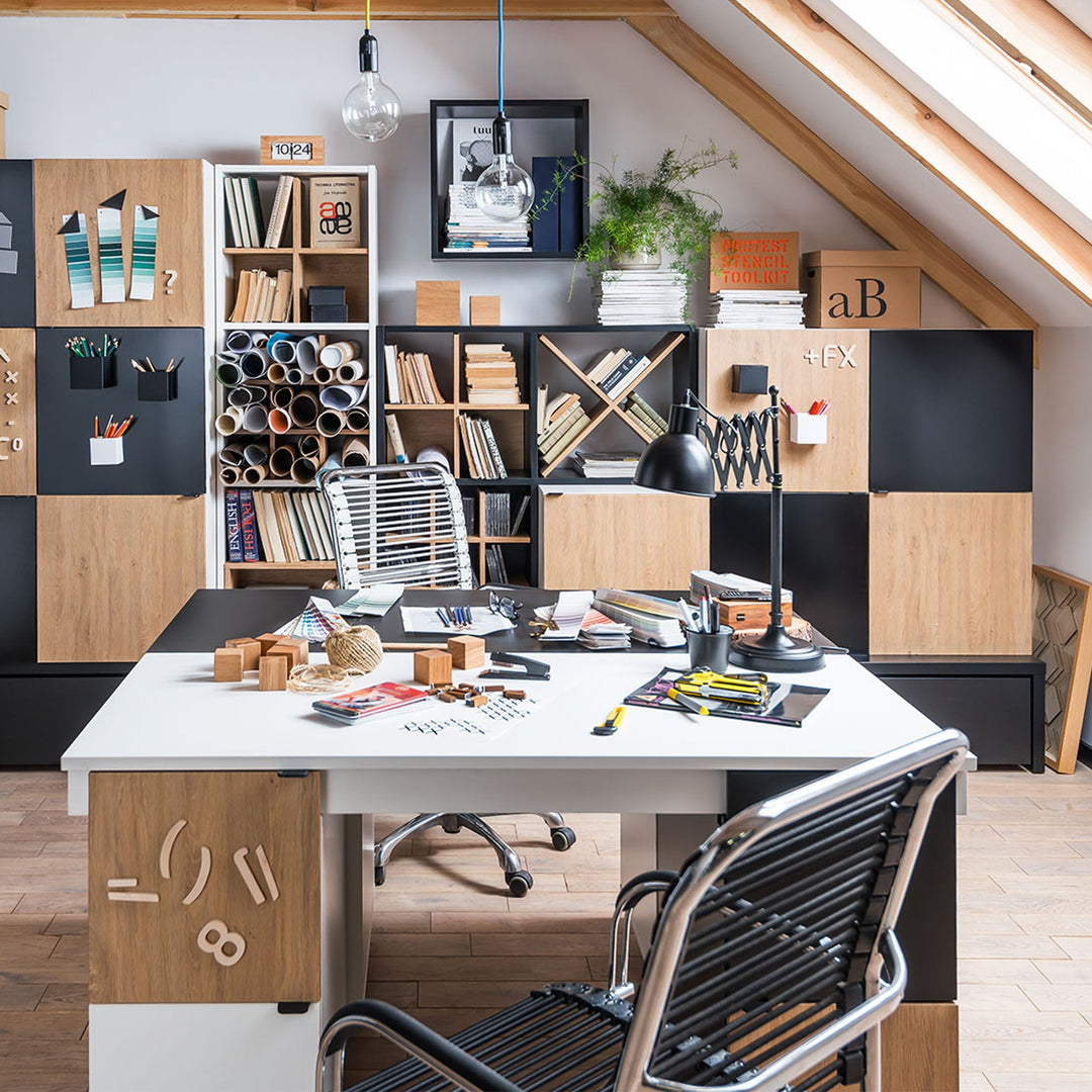 The Decorators: Birou ajustabil VOX Young Users Transformers - blat alb