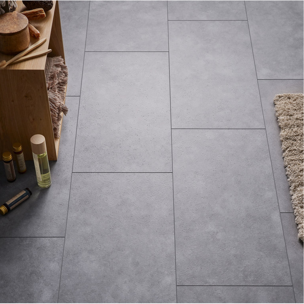 Parchet vinil VOX Rigio Concrete Dark, 1 cutie - 1.8 mp