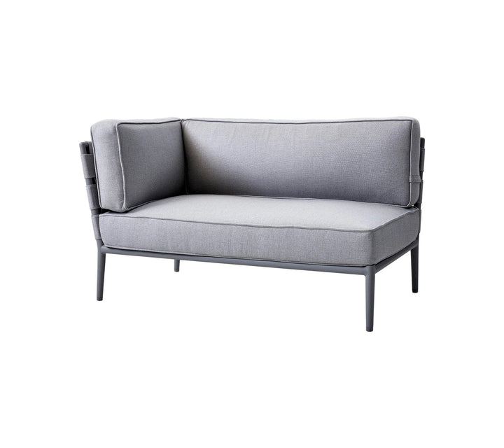 The Decorators: Modul dreapta - canapea 2 locuri Cane-line Conic Light grey