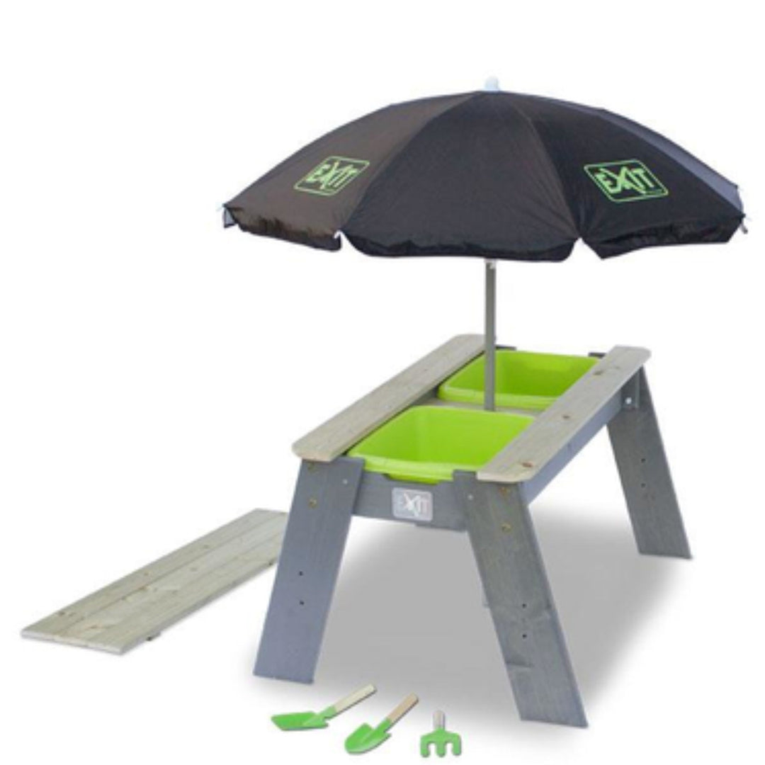 The Decorators: Masa de joaca cu umbrela EXIT Aksent Sand-Water