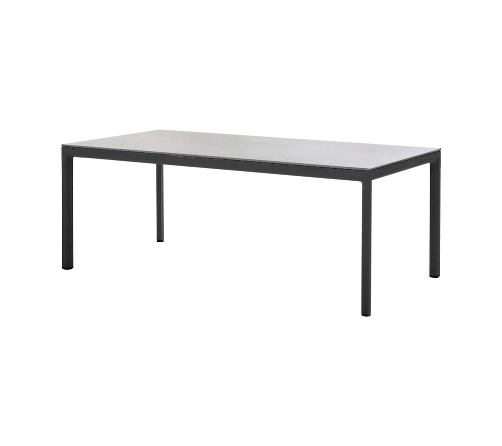 The Decorators: Masa de exterior Cane-line Drop Lava grey/Fossil grey