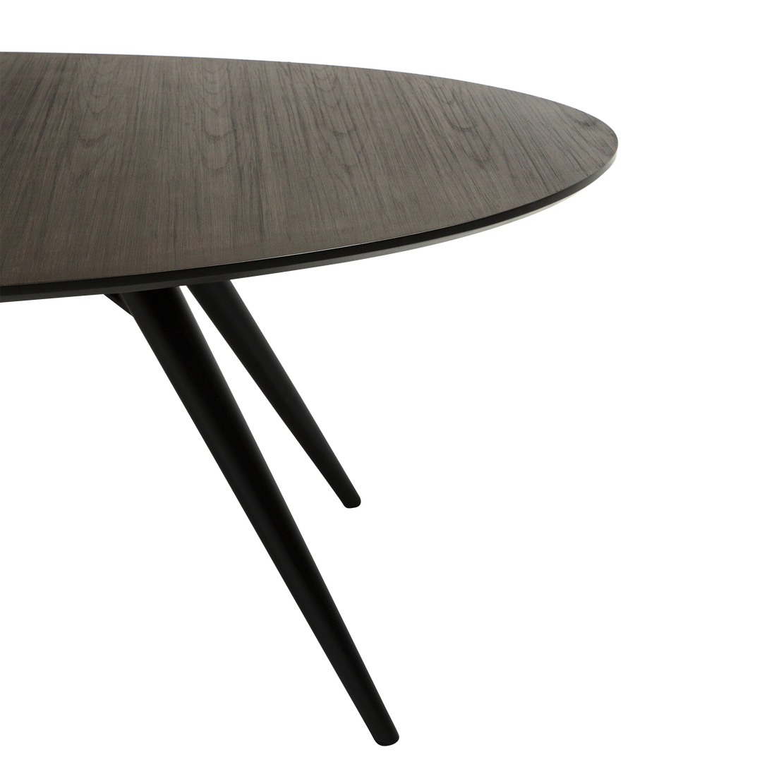 Masa dining extensibila DanForm ECLIPSE, ovala, 200/300x110cm, Grey stained ash table top