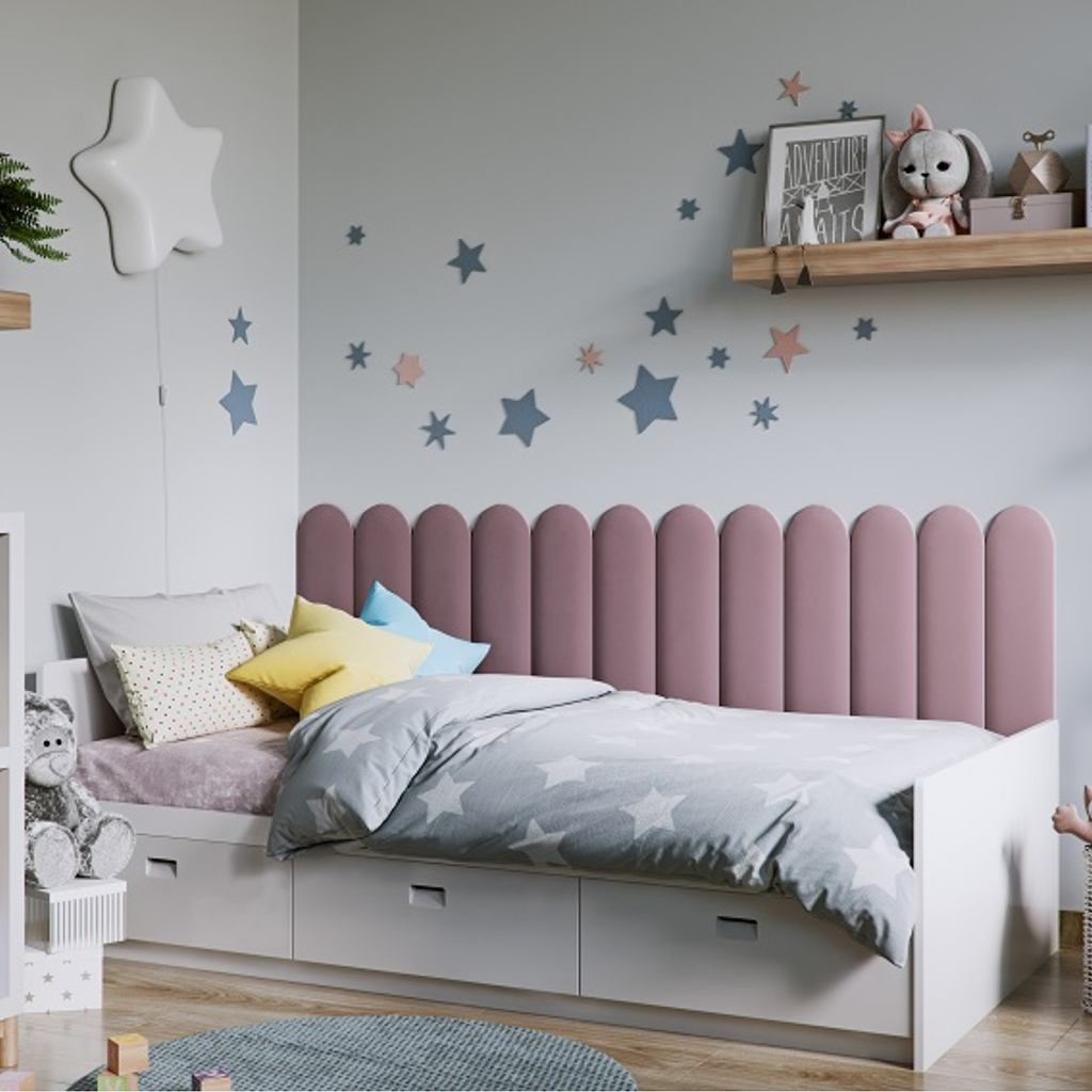The Decorators: Panouri tapitate Vilo Oval, mustar (10 bucati/cutie)