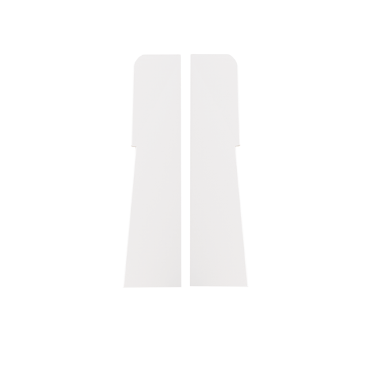 The Decorators: Terminatie plinta Estilo Alb E501 - set 2 bucati
