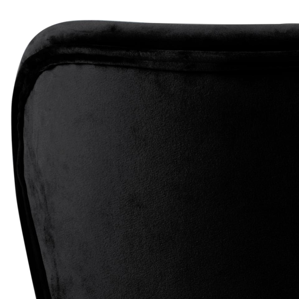 The Decorators: Scaun Batilda VIC fabric black 69AC