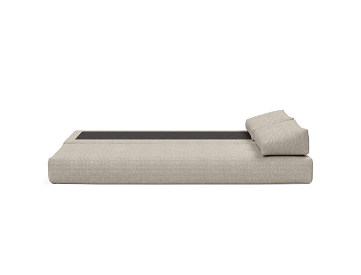 The Decorators: Canapea extensibila Sigmund Alu Kenya Gravel 160x200 cm