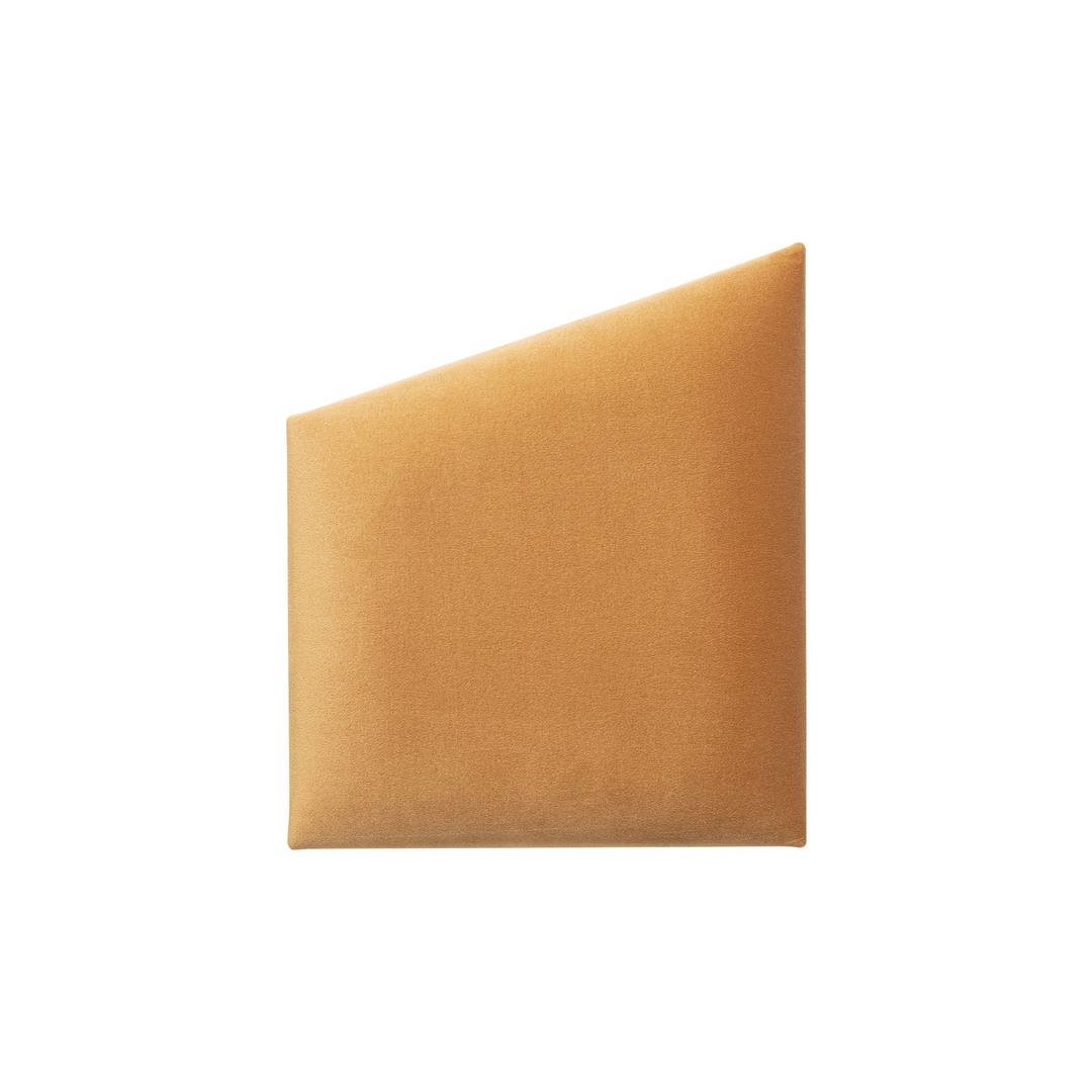 The Decorators: Panou tapitat Geo Villo Soform Catifea galben 30/35 cm