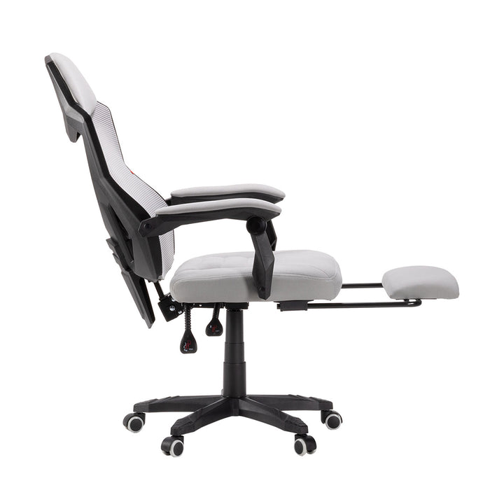 The Decorators: Scaun birou pivotant de gaming VOX Arrow, alb/negru