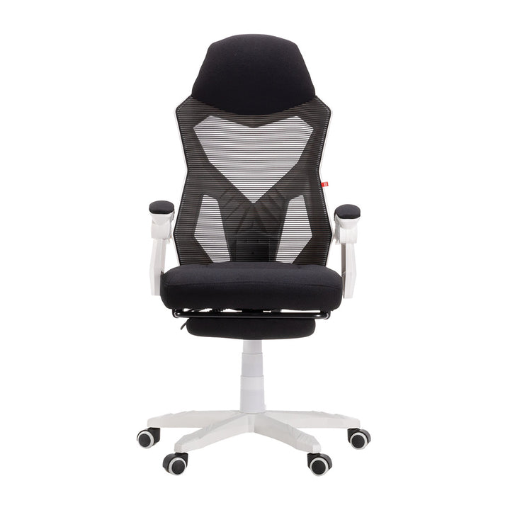 The Decorators: Scaun birou pivotant de gaming VOX Arrow, alb/negru