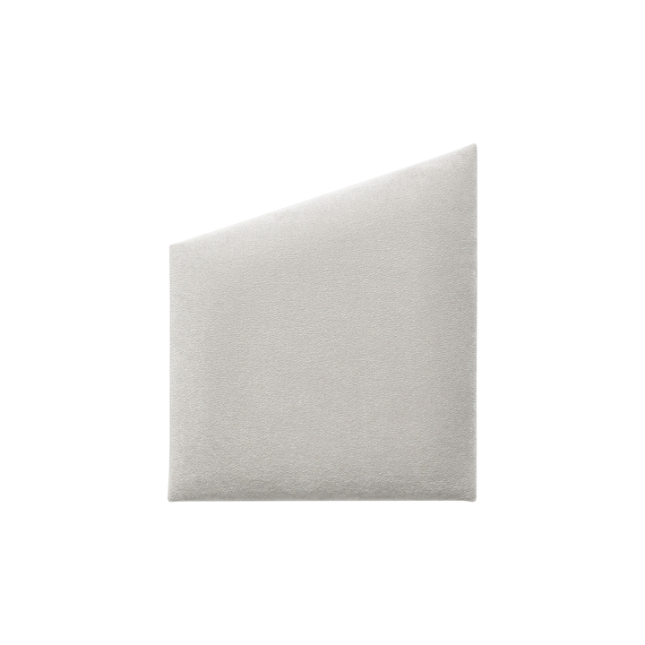 The Decorators: Panou tapitat Geo Villo Soform Catifea gri 30/35 cm