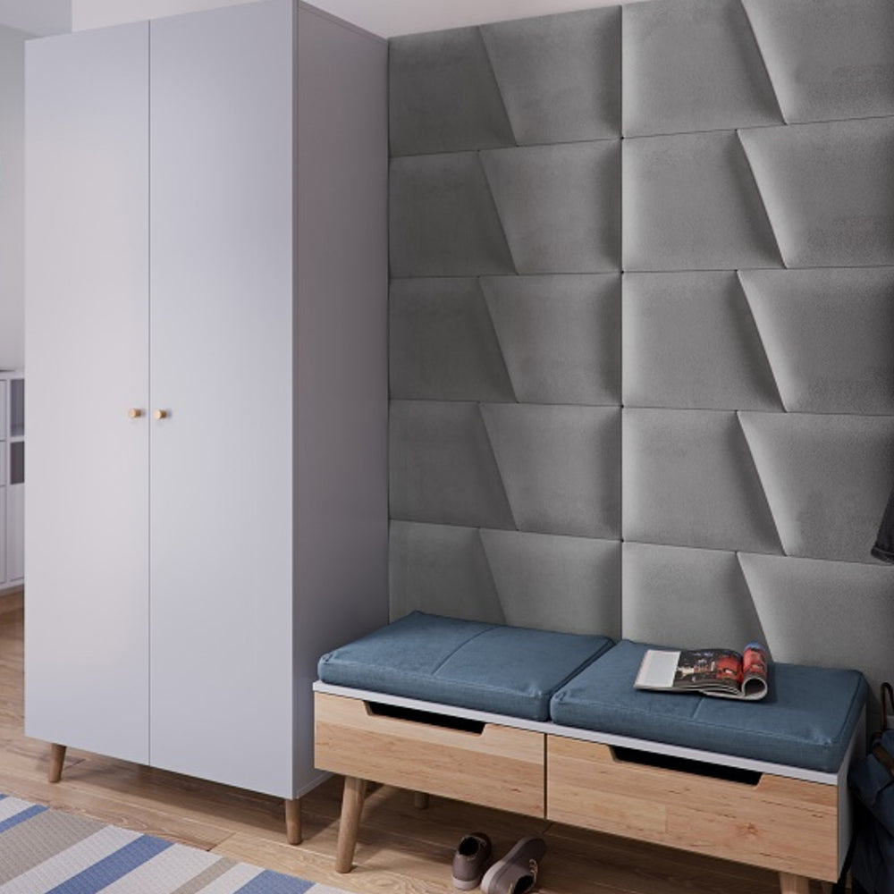 The Decorators: Panouri tapitate Vilo Geo, albastru (10 bucati/cutie)