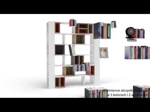 Biblioteca inalta/separator camera alb VOX 4 You 168x40.5x206 cm