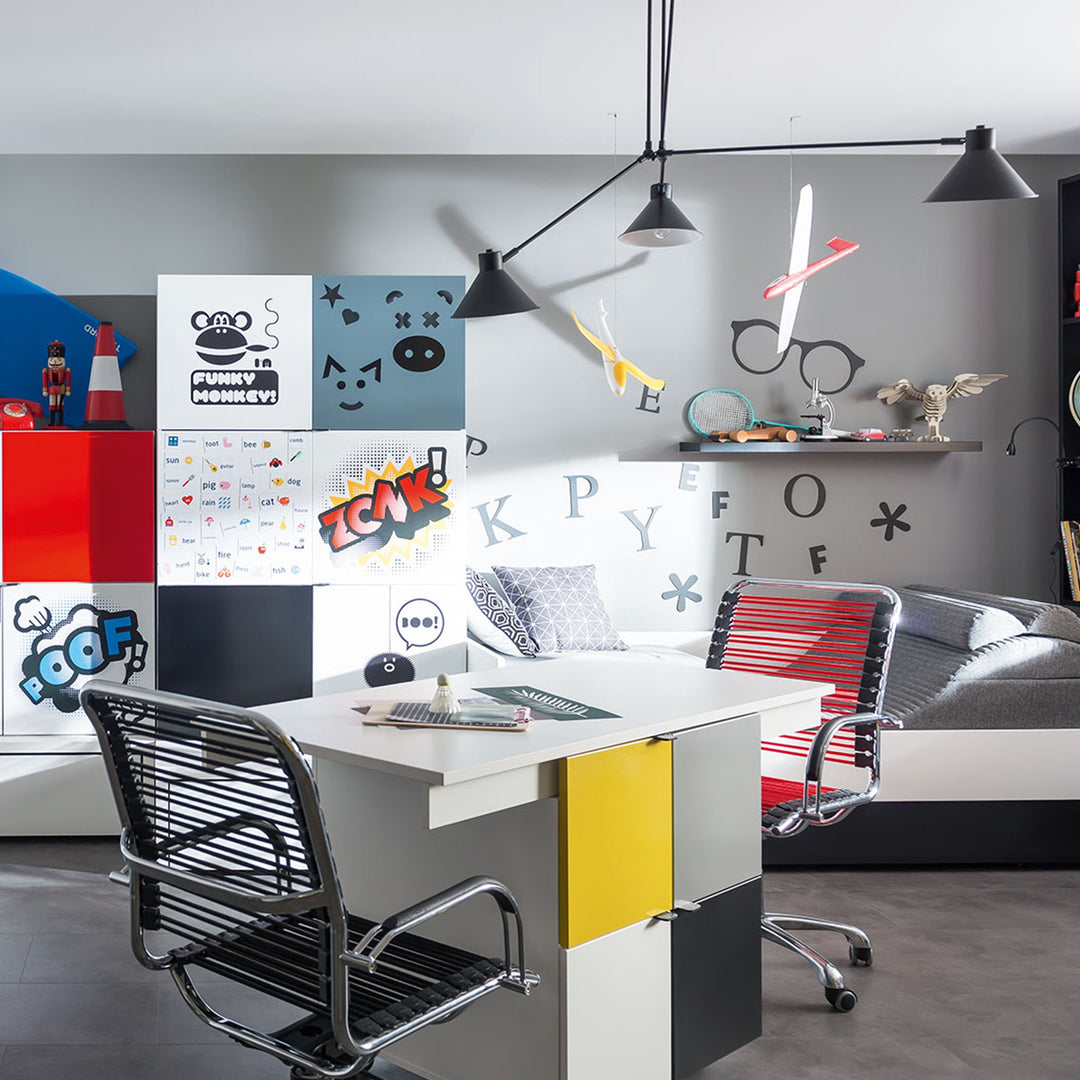 The Decorators: Birou ajustabil VOX Young Users Transformers - blat alb