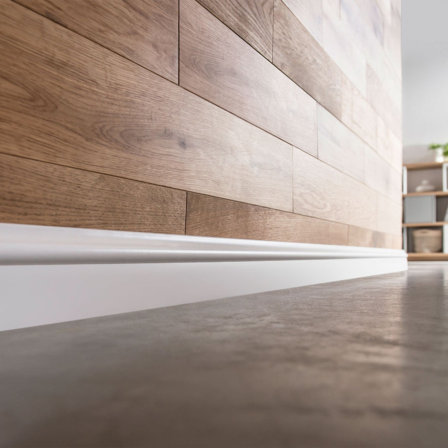 The Decorators: Plinta MDF Estilo 75 Alb 2.4 E501, 1 buc