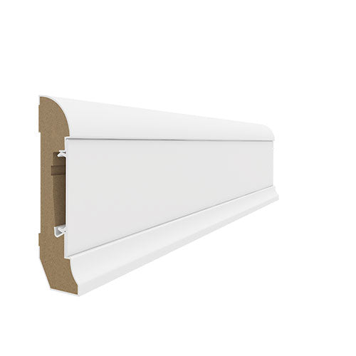 The Decorators: Plinta alba MDF Estilo 80 alb 2.4 E601, 1 buc