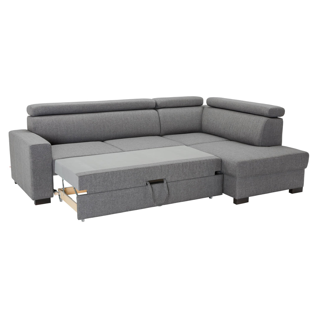The Decorators: Canapea extensibila cu sezlong pe partea dreapta VOX Milton