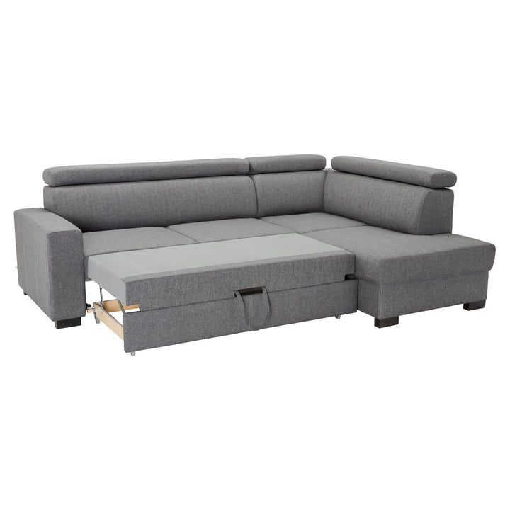 The Decorators: Canapea extensibila cu sezlong pe partea dreapta VOX Milton