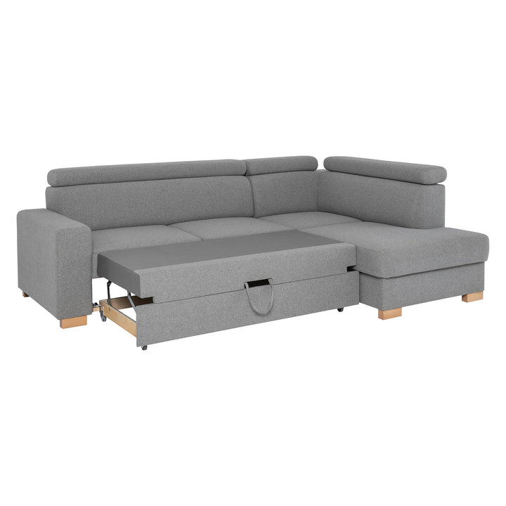 The Decorators: Canapea extensibila cu sezlong pe partea dreapta VOX Milton