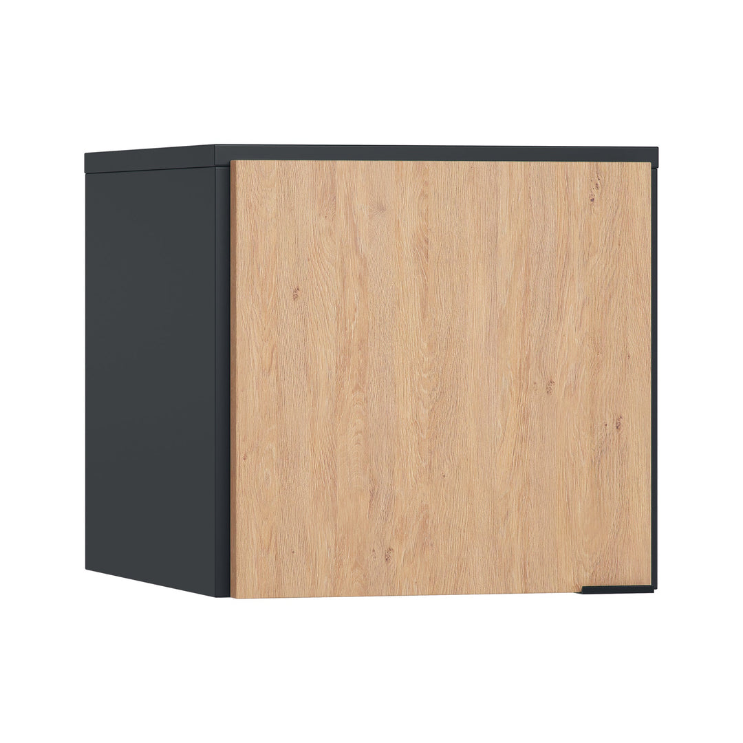 The Decorators: Extensie suprapozabila VOX Simple, pal melaminat, 92.5*45 cm, negru/stejar