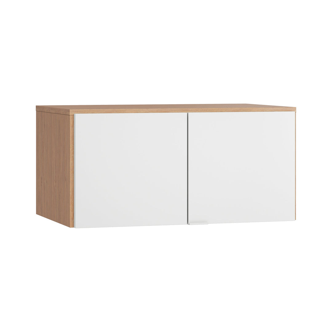 The Decorators: Extensie suprapozabila dulap 2 usi VOX Simple, pal melaminat, 92.5*45 cm, stejar/alb