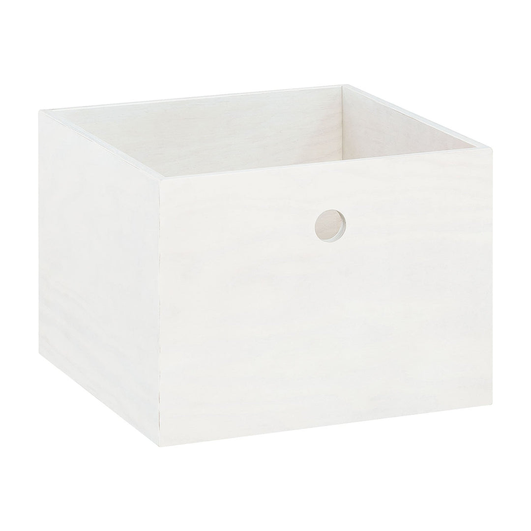 Cutie pentru biblioteca sau comoda Tv VOX Nest pal melaminat, alb, 25*26 cm