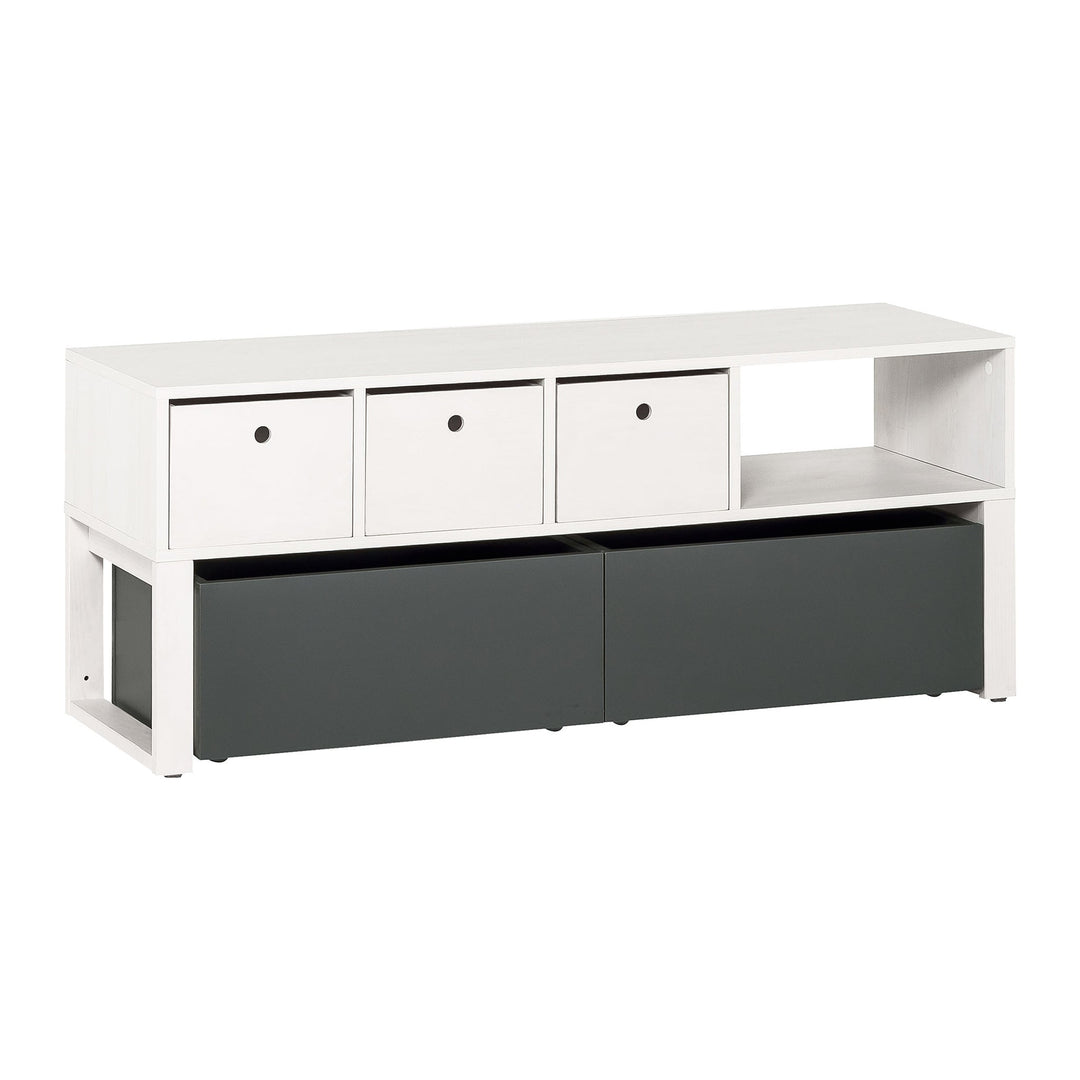 Cutie pentru biblioteca sau comoda Tv VOX Nest pal melaminat, alb, 25*26 cm
