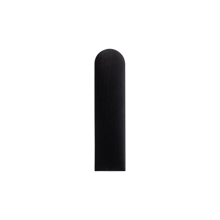 The Decorators: Panou tapitat Oval 1 Villo Soform Catifea negru 15/60 cm