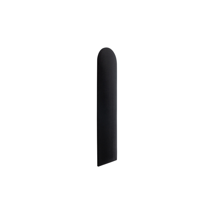 The Decorators: Panou tapitat Oval 1 Villo Soform Catifea negru 15/60 cm