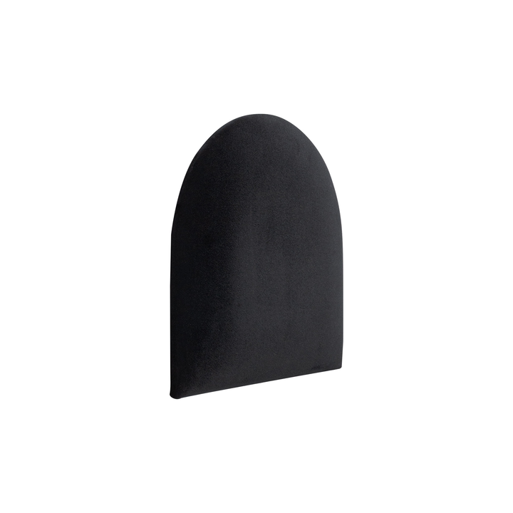 The Decorators: Panou tapitat Oval 2 Villo Soform Catifea neagra 30/30 cm