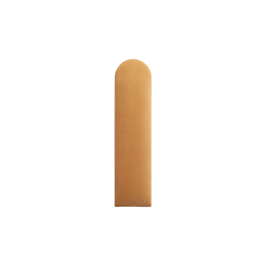 The Decorators: Panou tapitat Oval 1 Villo Soform Catifea galben 15/60 cm