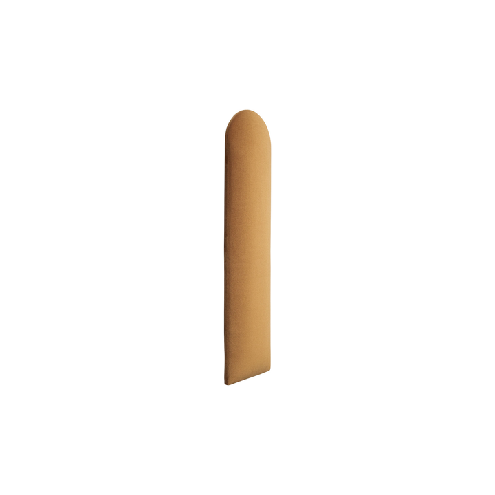 The Decorators: Panou tapitat Oval 1 Villo Soform Catifea galben 15/60 cm