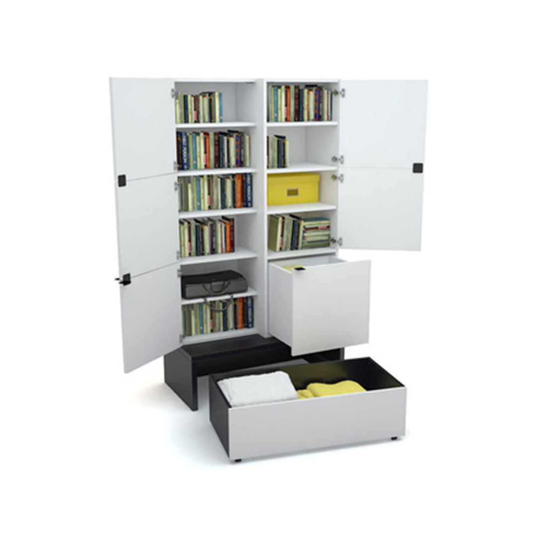 Biblioteca inchisa + baza cu sertar VOX Young Users 106*53 cm