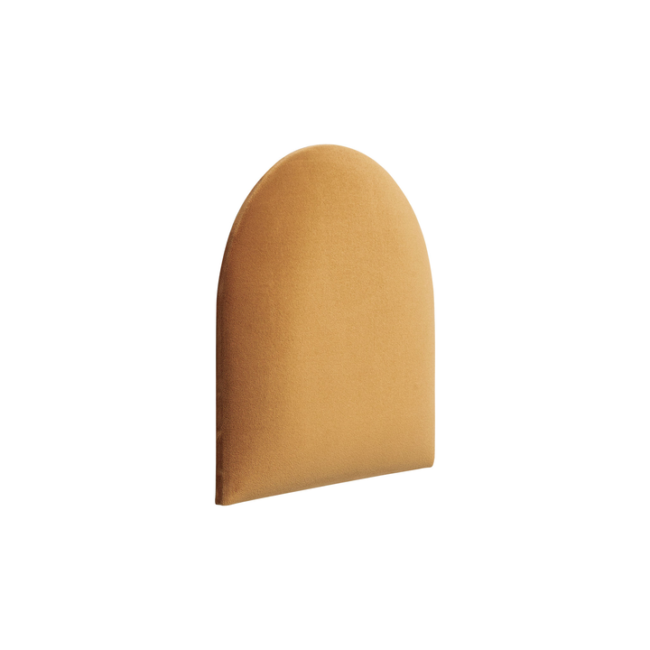 The Decorators: Panou tapitat Oval 2 Villo Soform Catifea galben 30/30 cm