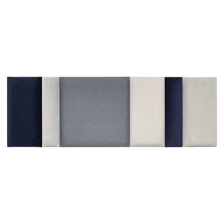 The Decorators: Set de panouri tapitate Regular mare Vox Soform Bleumarin - Gri