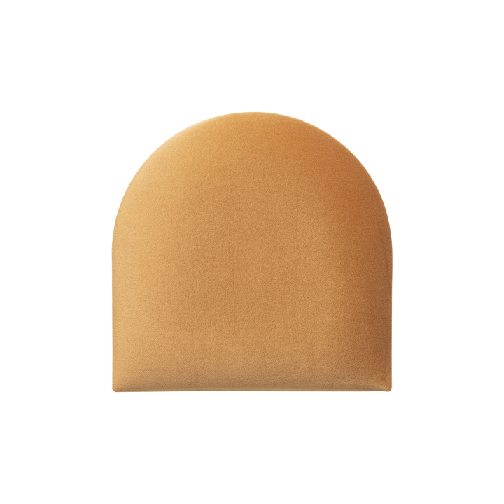 The Decorators: Panou tapitat Oval 2 Villo Soform Catifea galben 30/30 cm