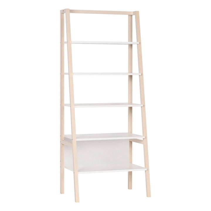 The Decorators: Biblioteca 5 rafturi, stejar-alb, VOX Spot 88x57x210 cm