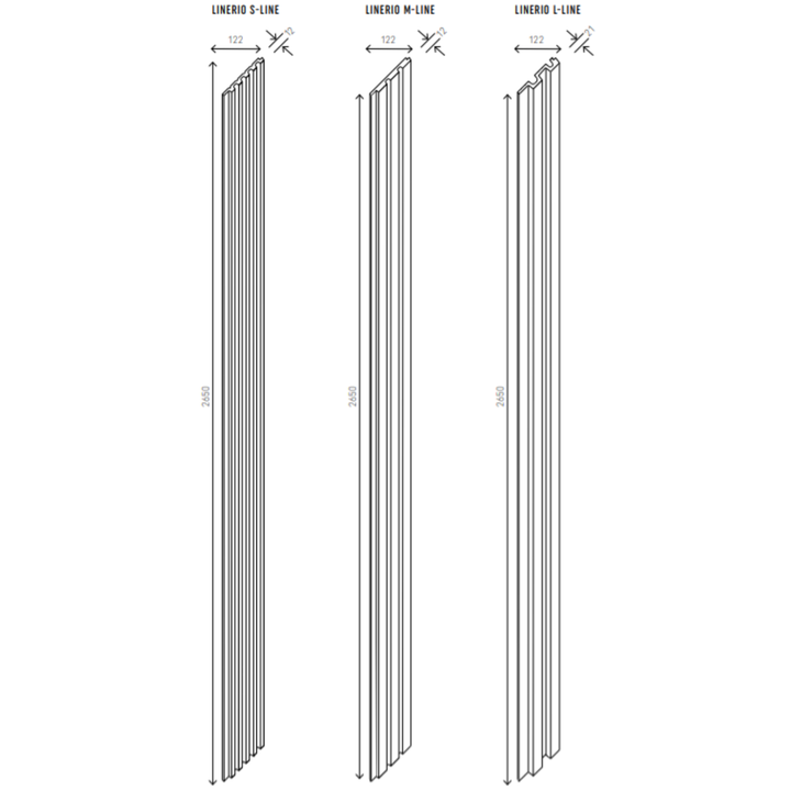 The Decorators: Riflaj decorativ -Linerio S-Line Natural- 1 buc
