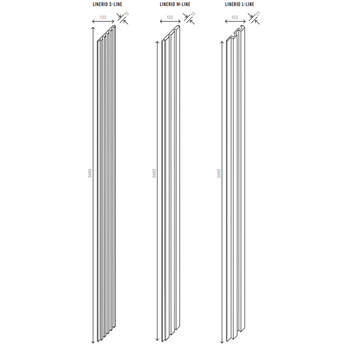 The Decorators: Riflaj decorativ Linerio, L-Line Natural, 1 buc