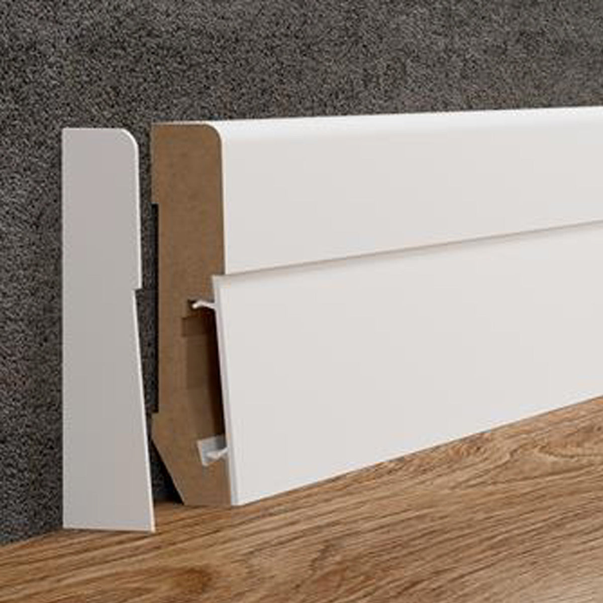 The Decorators: Terminatie plinta Estilo Alb E501 - set 2 bucati