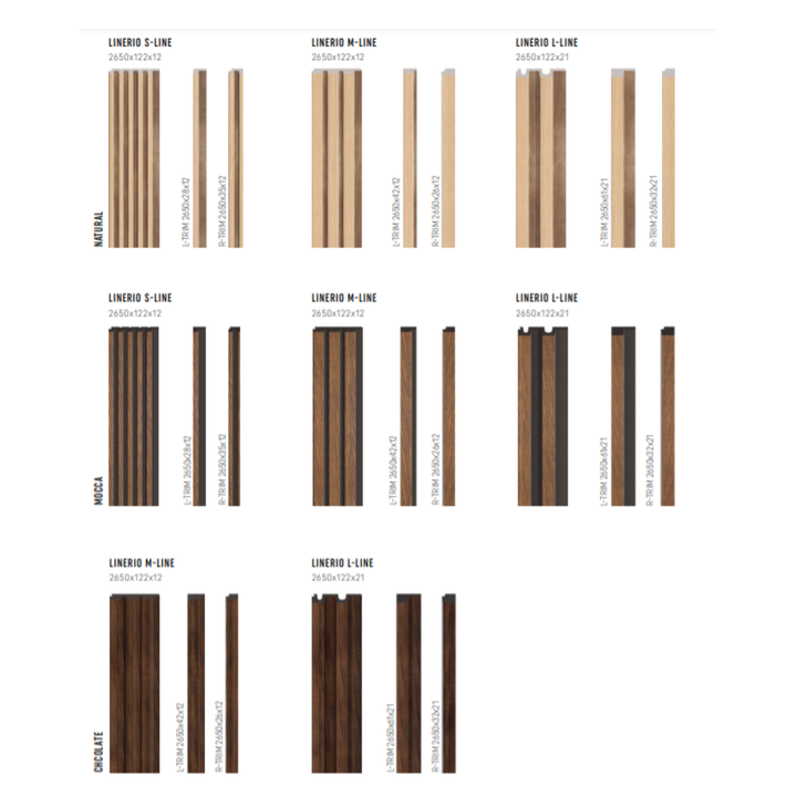 The Decorators: Riflaj decorativ -Linerio L-Line Chocolate- 1 buc