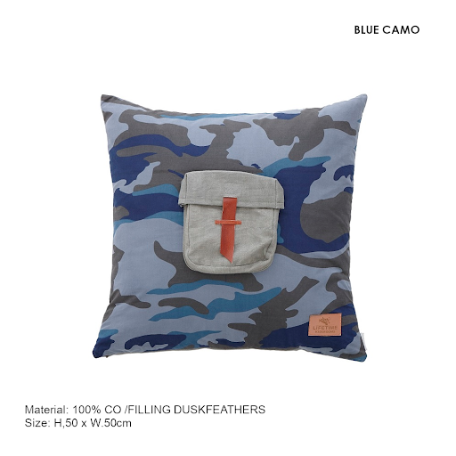 The Decorators: Perna patrata Lifetime Camo, 50x50cm