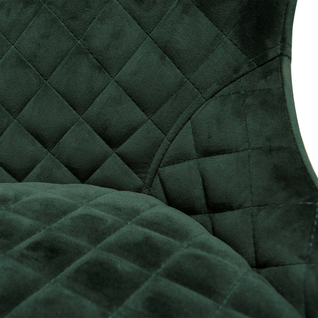 The Decorators: Scaun DanForm VETRO, picioare stejar, Emerald green velvet