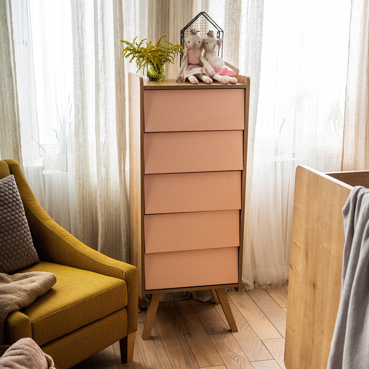The Decorators: Comoda 5 sertare VOX Baby Vintage
