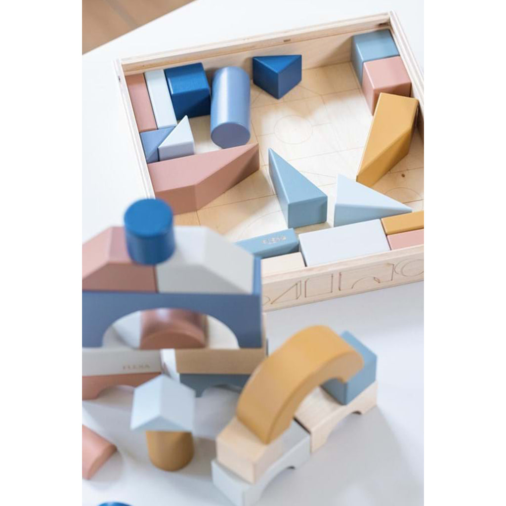 The Decorators: Joc de constructie, Creative Blocks, mesteacan, multicolor, 26x26x5 cm