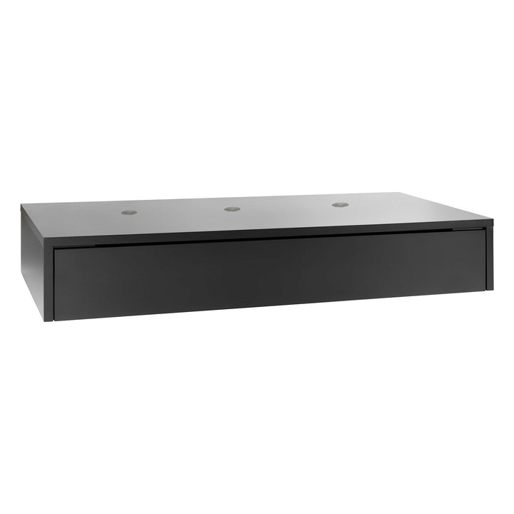 Baza cu sertar pentru pat cadru ridicat VOX Young Users, pal melaminat, negru-alb, 95*213 cm