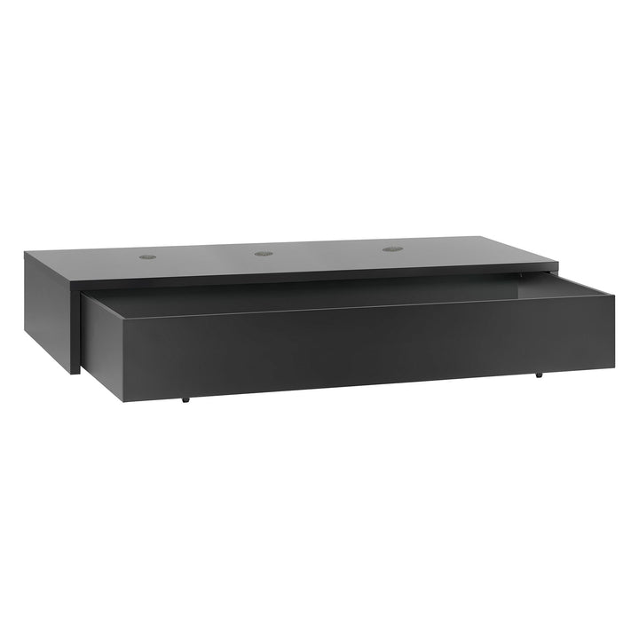 Baza cu sertar pentru pat cadru ridicat VOX Young Users, pal melaminat, negru-alb, 95*213 cm